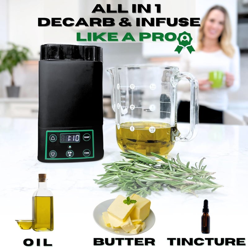 Alpha420 Decarboxylator & Infuser, Butter Maker Machine, Oil Infuser Machine, Gummy Maker, Mess Free, Easy to Use, Includes Recipe EBook & 2 Gummy Trays - Image 3